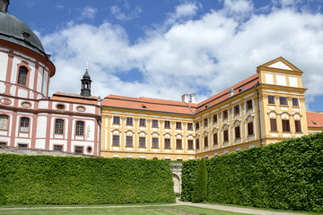 Obraz premium Famous Baroque chateau Jaromerice nad Rokytnou