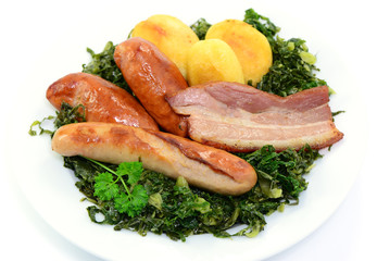 Wurst, Gemüse