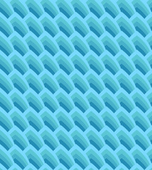 Blue seamless background with geometric waves