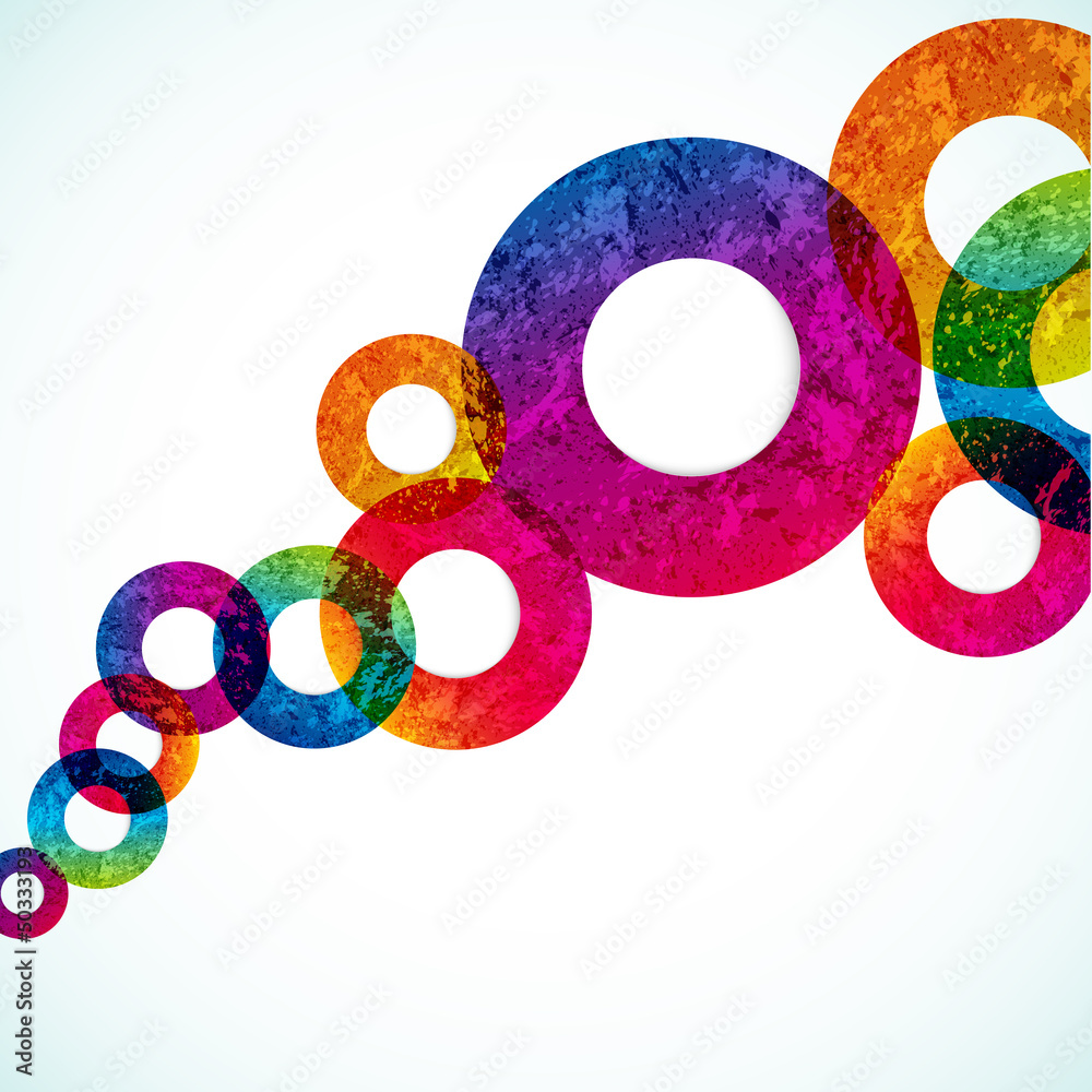 Poster abstract design circles background.