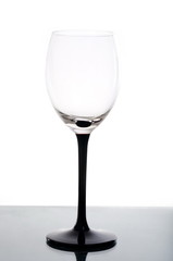 Empty wine glass