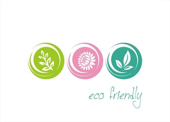 leaves, water lily , nature, Eco friendly business logo