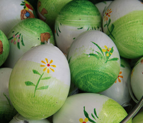Easter hand painted eggs