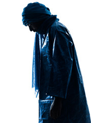 man Tuareg Portrait silhouette