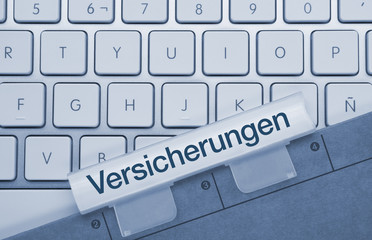 Versicherungen Tastatur