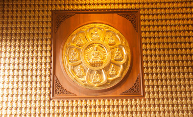 Buddhas in the Chinese temple of Thailand