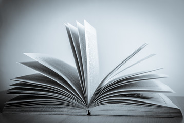 Old Fashioned Open Book Lighted Vintage Background