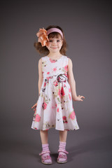 little girl in a dress