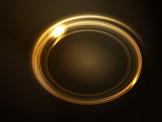 Vector frame, golden