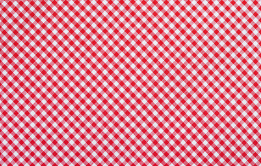 red checkered fabric - obrazy, fototapety, plakaty