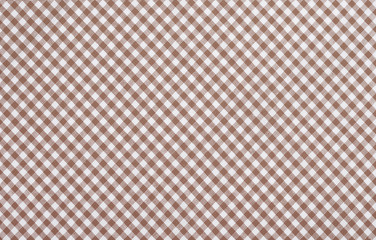 brown checkered fabric