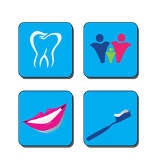 Fototapeta premium Dental care logo vector