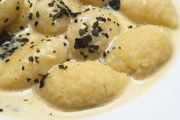 gnocchi with four cheese sauce