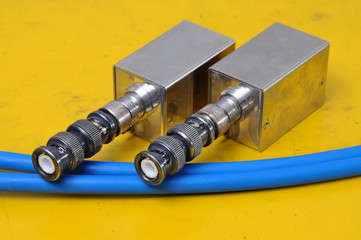 Used BNC connectors and telecommunication accessories