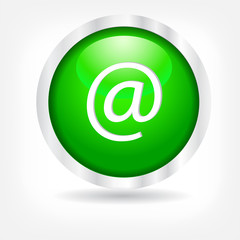Internet Icon on a green button