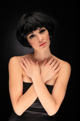 Naklejka premium portrait of a beautiful girl