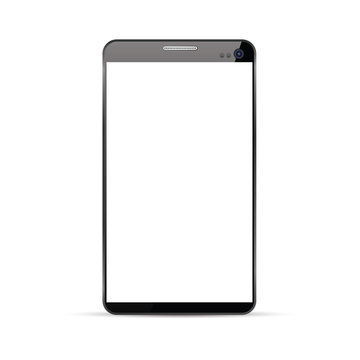 Isolated black smart phone vector EPS10