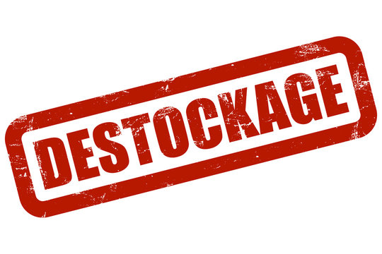 Grunge Stempel rot DESTOCKAGE