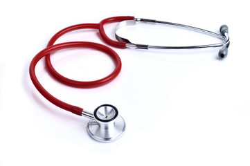 Red stethoscope