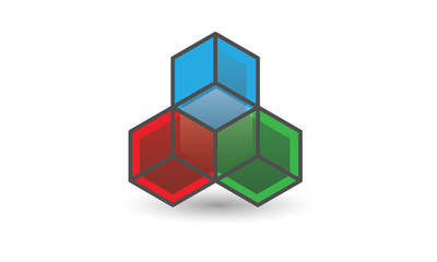 Obraz premium Logo cubes