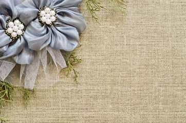 Background with a flower arrangement