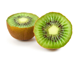 Kiwi fruit isolated on white