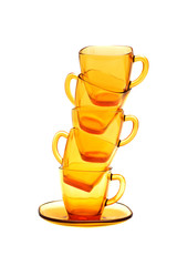 Glass coffee cup