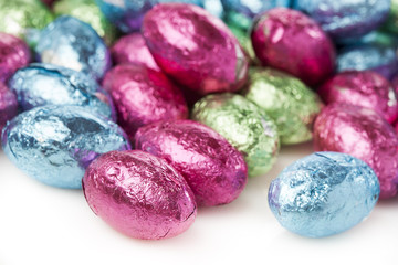 Colorful Chocolate Easter Egg Candy