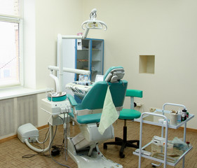 modern Dentist's chair in a medical room