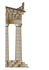 Merkmale des dorischen Tempels