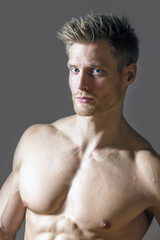 Fototapeta premium Portrait of blond sport man