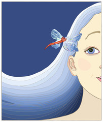 Dziewczyna z motylem