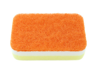 household sponge isolated on a white background