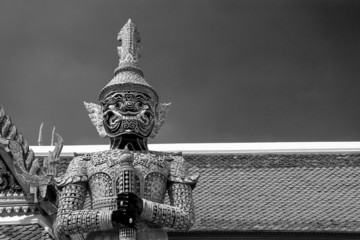 Thai Demon in Grand Palace , Bangkok Thailand