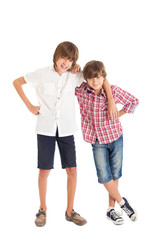 Два подростка, два друга.