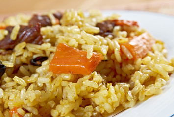 Traditional oriental pilaf