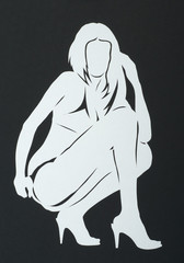 silhouette of a girl