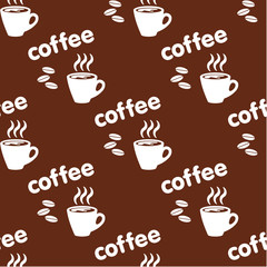 Seamless coffee pattern