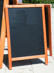 empty black board