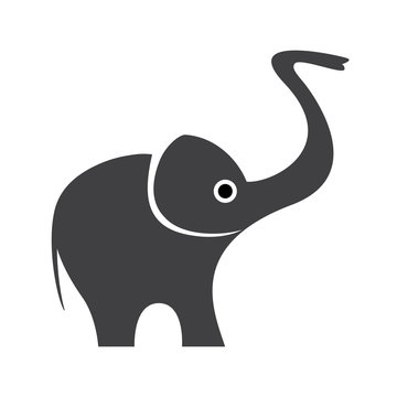 recommend clip art: Vector Happy Logo elephant