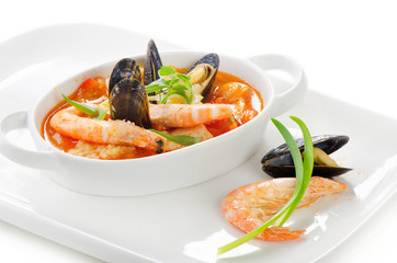 fresh seafood soup