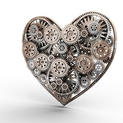 heart made of gears