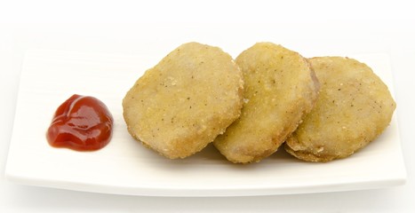 Aperitivo de pollo empanado
