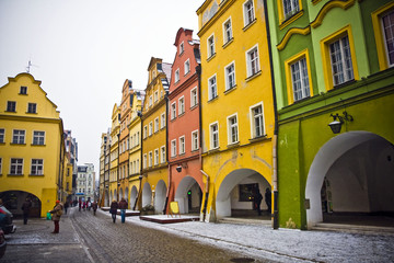 Jelenia Gora in winter time, Poland