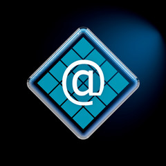 at symbol - 3D render