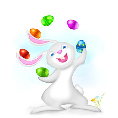 Juggling Easter Bunny