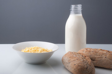 Healthy Breakfast-Cornflake s and Milk