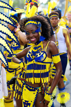 jolie danseuse brésilienne afro défile à carnaval