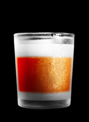 Lusterless alcohol drinking glass