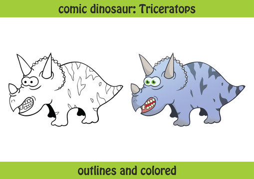 vektor dinosaurier triceratops